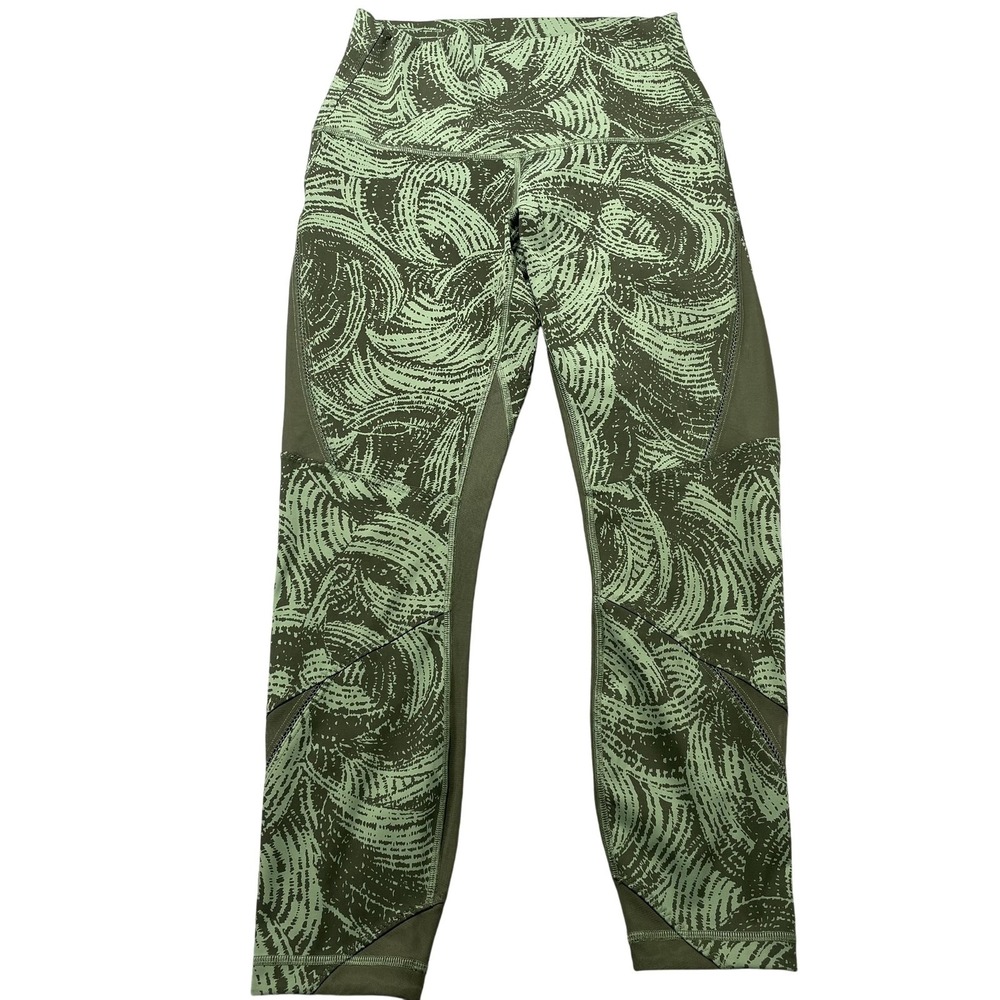 Lululemon Highest Times Special Edition Wanderlust In Fatigue Green Yoga Size 10
